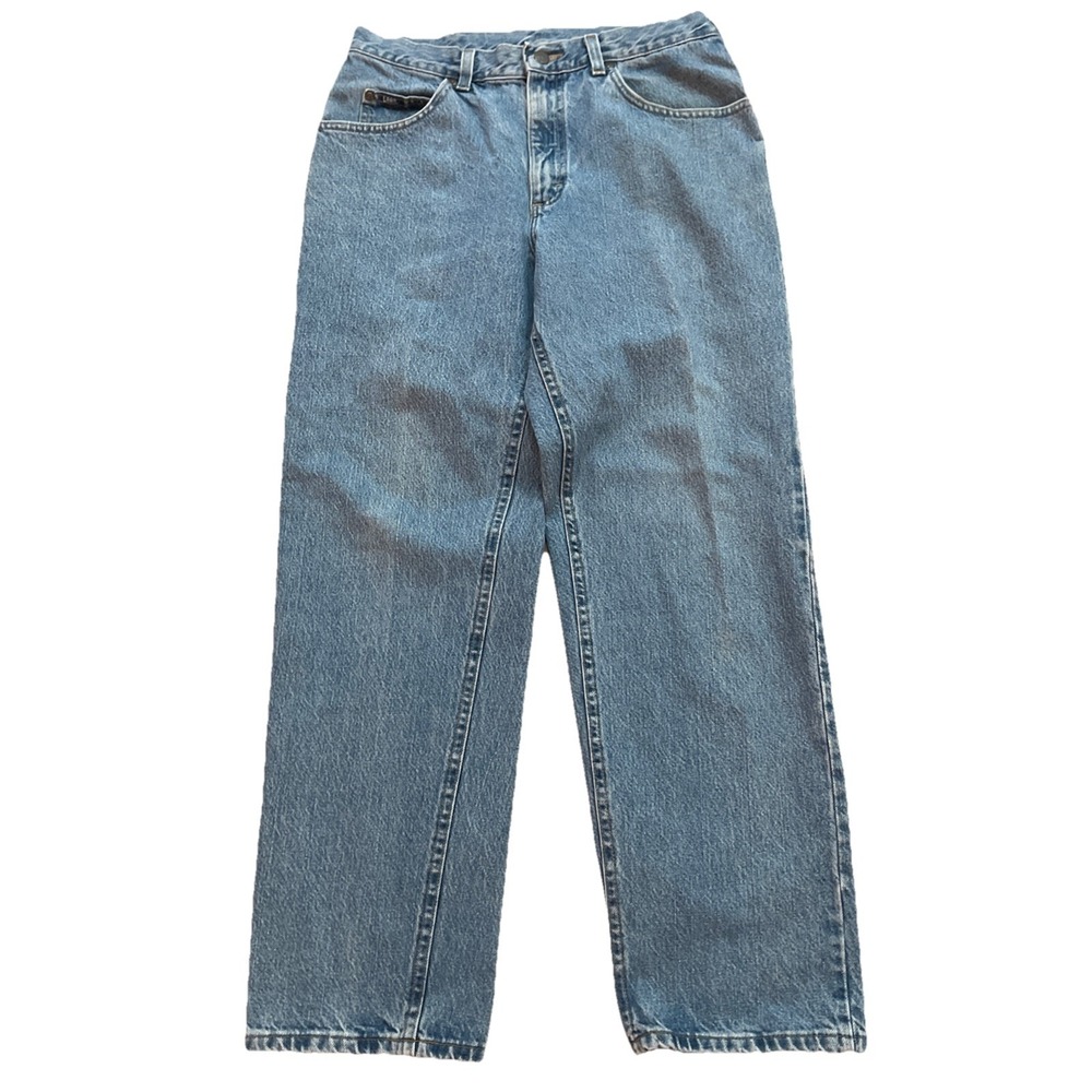 Lee Denim Jeans Regular Straight Leg‎ Men's 34x30 Blue Light Wash